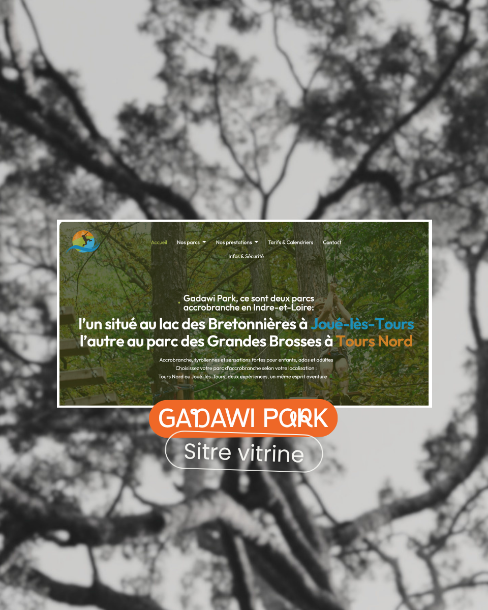 Création de site internet pour un parc d'accrobranche à Tours