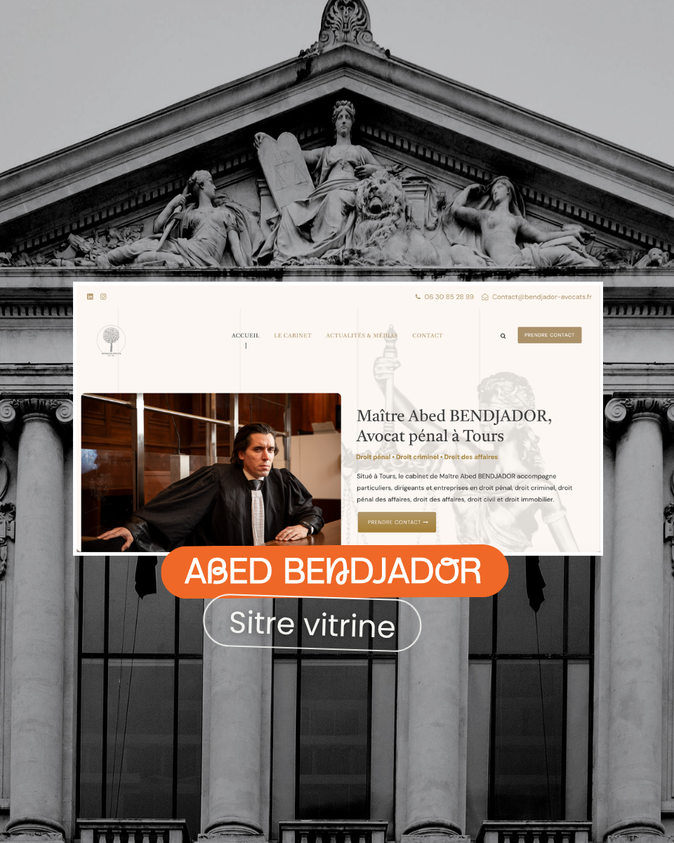 Création de site internet pour un cabinet d'avocat à Tours