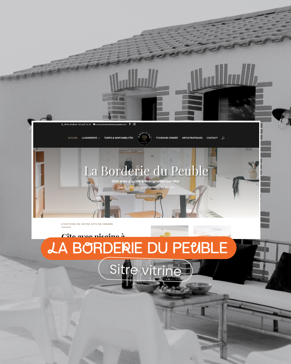 Création de site internet pour un hébergement touristique à Brétignolles-sur-Mer
